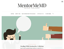 Tablet Screenshot of mentormemd.com